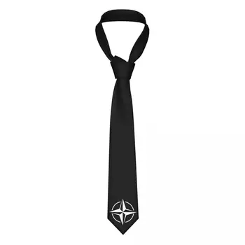 Галстуки НАТО, уличный галстук с 3D принтом, узкий, шириной 8 см