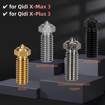 Для Qidi X-max 3/ X-plus 3 Сопла Из Латуни и Закаленной Нержавеющей Стали 0,4 мм Сопла Для Деталей 3D-принтера X Max3 Plus3
