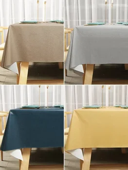 Водонепроницаемая, маслостойкая и моющаяся прямоугольная скатерть для обеденного стола ins, новый коврик для общего стола из ПВХ 2023 года выпуска