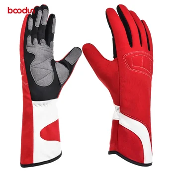 Спортивные гоночные перчатки на открытом воздухе, нескользящие дышащие перчатки для картинга, тренировочные перчатки для гонок по бездорожью, ветрозащитная ткань