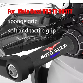 Для Moto Guzzi V85TT Крышка мотоциклетной рукоятки 27 мм Мягкая на ощупь мотоциклетная губчатая рукоятка