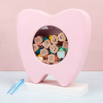 Коробка на память о молочных зубах Для хранения памяти о потерянных зубах детей Подарочная коробка для хранения молочных зубов Коробка на память Коробка для хранения зубов