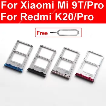 Держатель Лотка Для Sim-карт и Micro SD Для Xiaomi Redmi Mi 9T 9T Pro K20 K20 Pro Замена Слота Для Чтения SIM-карт и Запасные Части для ремонта
