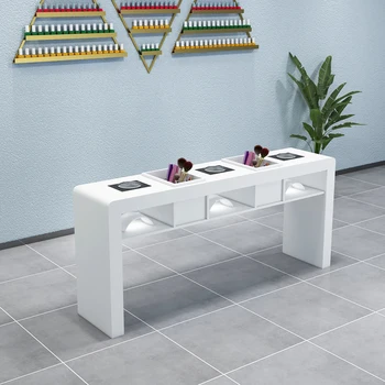 Белый маникюрный стол, Дизайнерский стол для макияжа, профессиональный маникюрный стол, женский косметический ящик, мебель для маникюра и педикюра Mesa LJ50MT