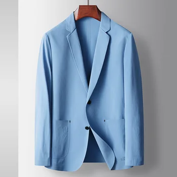 Z118 - 2023 Мужской костюм, тонкий повседневный солнцезащитный крем, эластичный маленький костюм, весенне-осенняя однотонная куртка west jacket