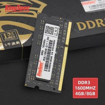 KingSpec memoria ram ddr3 DDR3 4GB 8GB 1600mhz 204 Pin Для ноутбука Intel ddr3 1.35V Аксессуары для ноутбуков ddr3 notebook