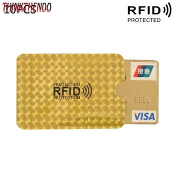 10шт защитных чехлов для кредитных ID-карт RFID, блокирующих защитный экран, Противоугонный F3MD