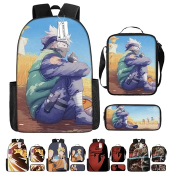 Аниме Naruto Cool Patternkids Back To School Подарочный рюкзак для детей, сумки для книг, 16-дюймовый рюкзак с принтом, Детская Школьная сумка