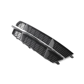 Решетка радиатора правого переднего нижнего бампера Противотуманных фар 4G0807682AN для Audi A6 C7 S-Line 2014-2018 Черный Хром