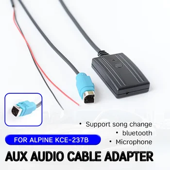 кабель-адаптер Bluetooth Aux-приемника с микрофоном, громкой связью, беспроводным аудиоинтерфейсом Hifi для KCE-237B для Alpine 2009 + CDE-W203Ri