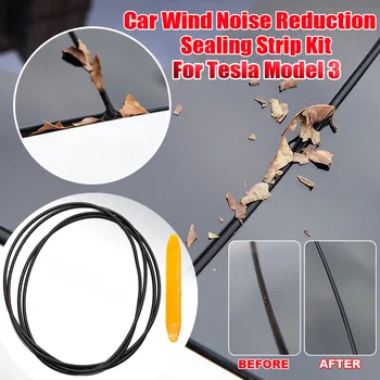 Резиновая Уплотнительная Прокладка Люка На Крыше Комплект Для Шумоподавления Ветра, Противопылевая Уплотнительная Прокладка Мансардного Окна, Опускающийся Комплект Силиконовых Уплотнений Для Tesla Model 3