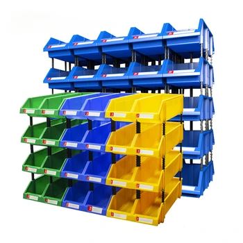 X1 12Pieces Пластиковый штабелируемый ящик для деталей для склада Multi Tools Box ящик для хранения инструментов Ящик Для Хранения гаражных инструментов организатор 공구정리