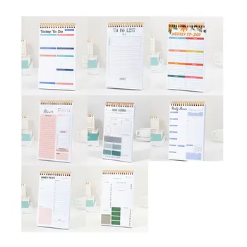 Блокнот со списком дел формата А5 на 50 листов, контрольный список домашнего офиса, блокнот для проверки самодисциплины, еженедельник для студентов
