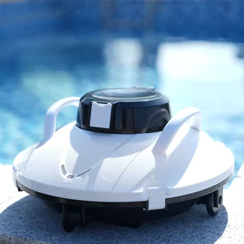 Беспроводной робот-пылесос для бассейна, автоматический умный беспроводной робот-скиммер для бассейна, робот-скиммер с фильтрующей батареей