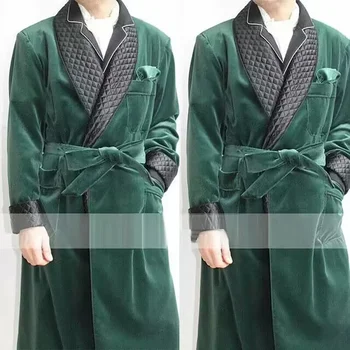 Новое поступление, бархатный мужской пиджак, шаль с лацканами, X-Long, смокинги для жениха, свадебный мужской деловой повседневный блейзер, пальто