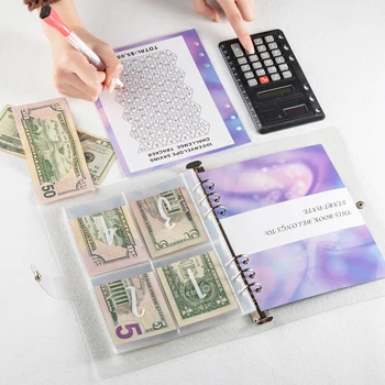 Экономия денег за 100 дней Бюджетная папка с денежными конвертами Для планировщика бюджета Органайзер для денег