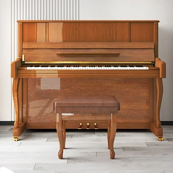 Миддлфорд Бесплатная доставка Массив дерева Орех Янгс Полировка Акустическое Вертикальное пианино UP123WA