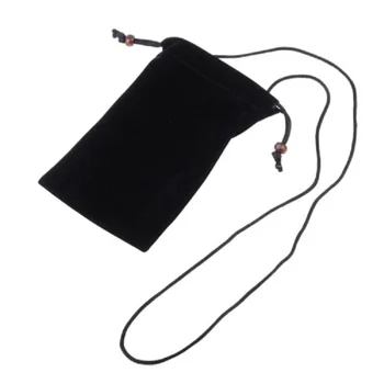 Чехол для Tecno Spark 8C (2022) с подвеской на воротнике и застежкой на галстук, ткань мягкая ткань-черный