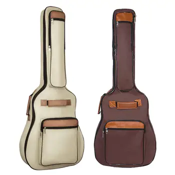Оксфордская сумка для электрогитары с регулируемыми ремнями, защитная сумка на плечо с толстой подкладкой, профессиональная дорожная водонепроницаемая концертная сумка