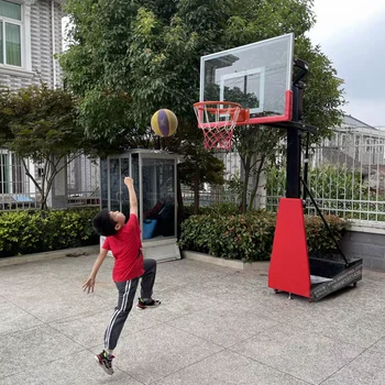 Баскетбольная стойка для взрослых и детей, шест с регулируемой высотой, Стандартная складная стойка для баскетбола, игры с обручами, Спортивное оборудование для помещений и на открытом воздухе
