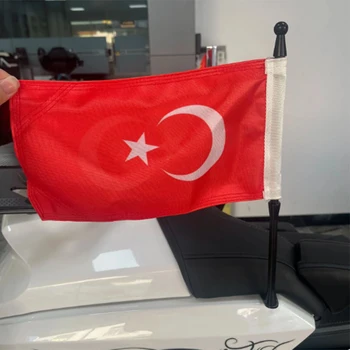 Panical Turkiye Flag Group Флагшток Светодиодный Комплект Комплект Кронштейна Багажника Удлинительный Кронштейн Для Honda Gold Wing GL1800 Tour 2018-2023 L R
