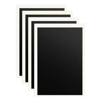 4 Листа черной бумаги для лазерной гравировки, Неметаллическая бумага для гравировки керамики, стекла, керамической плитки, металла, простая в использовании