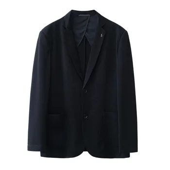 5986-2023 Осенне-зимний новый продукт, мужской костюм, деловой, повседневный, простой, в сетку, одинарный западный жакет, мужское верхнее пальто