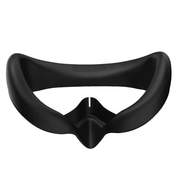 Накладка для глаз для Pico 4 Силиконовая сменная маска для лица Защитный чехол Маска от пота Аксессуары для очков виртуальной реальности (черный)