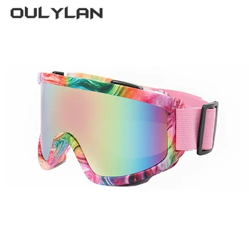 Очки для катания на лыжах и сноуборде Oulylan, очки для горных лыж, очки для зимних видов спорта, снегоходы, очки для езды на велосипеде, поляризованные солнцезащитные очки