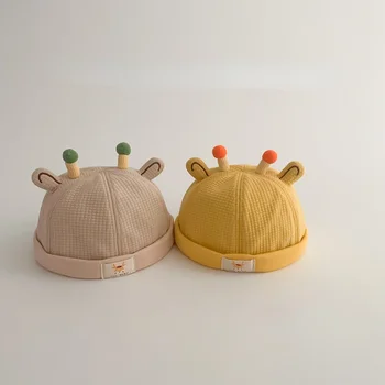 Детская шляпа Весна и осень, детская шляпа из кожи дыни, шляпа для мальчиков и девочек, летняя милая, супер милая версия Baby