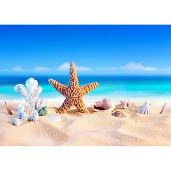 Ракушки морских звезд Коралловый фон для фотосъемки с морским песком, изготовленный на заказ реквизит для фотосъемки для детей, портрет ребенка, домашние животные, игрушка для фотосессии
