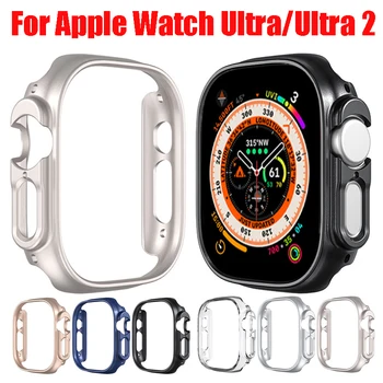 Защитная пленка для экрана для Apple Watch Ultra 2 49 мм чехол Жесткий защитный чехол Противоударный бампер с полой рамкой для iWatch Ultra 49