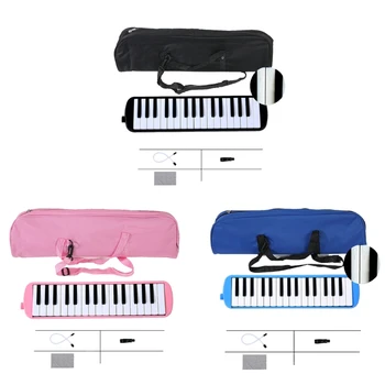583F Прочный 32 Клавиши пианино Мелодика с сумкой для переноски Музыкальный инструмент для меломана Подарок для начинающих Тонкое мастерство изготовления