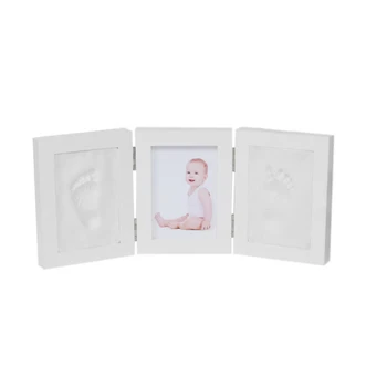 5-Дюймовый трехстворчатый без крышки фоторамка с отпечатком руки новорожденного ребенка, детские сувениры 