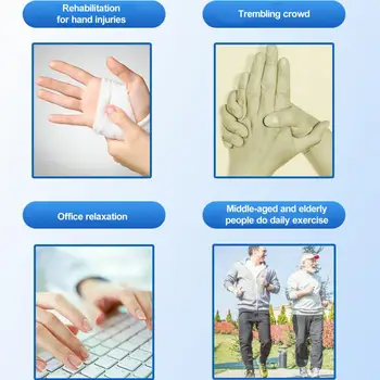 Компактный инструмент для тренировки пальцев, мяч для тренировки силы захвата рук с эластичной силиконовой подставкой для пальцев для реабилитации рук