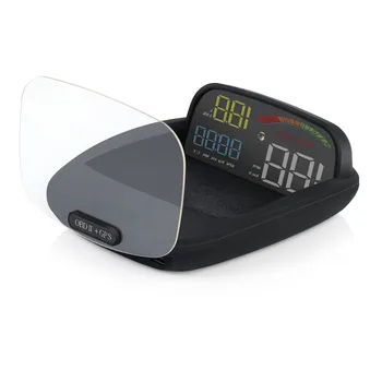 2 + GPS HUD C800, автомобильный головной дисплей С прозрачной отражающей панелью, работает для всех автомобилей