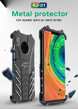 Металлический чехол R-JUST для Huawei Mate 30 с алюминиевым каркасом бампера, защитный противоударный чехол для телефона Huawei Mate 30 Pro