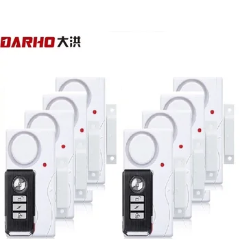Darho Door/Window Home Security ABS Беспроводные Контроллеры с 2 Кнопками 8 Сигнализаций Магнитная Сенсорная Система Домашний Дверной Звонок с Высоким Децибелом