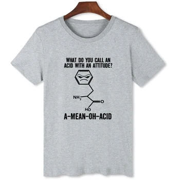 Футболка с принтом химической молекулярной структуры, футболка с коротким рукавом, футболка оверсайз, одежда, футболка для мужчин B0117