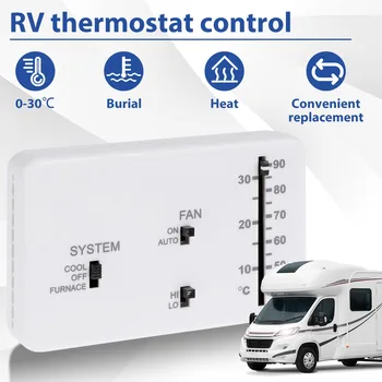 Замена Аналогового Термостата RV Комплект Термостатов Heat and Cool Camper с 2 Винтами и 2 Резиновыми вставками для Heat Cool Camper RV