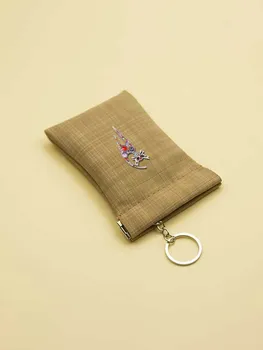 Кошельки для ключей без царапин - Искусственная сумочка для монет, эффектное ожерелье с декором