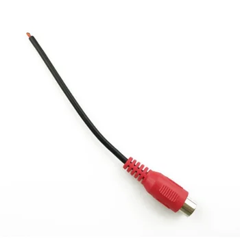 12-сантиметровый универсальный разъем RCA для аудиосистемы, кабель для подключения динамика, штекер, шнур питания, кабель-адаптер красного цвета