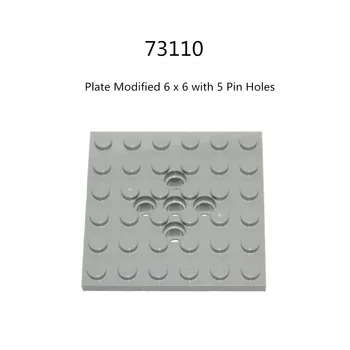1 Шт. Строительные блоки 73110 Пластина модифицированная 6 x 6 с 5 отверстиями для булавок Коллекции модульных игрушек GBC для высокотехнологичного MOC-набора