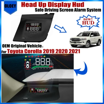 Для Toyota Land Cruiser 200 J20 2010 ~ 2021 OEM головной дисплей HUD Экран безопасного вождения Сигнализация Автомобильные Электронные Аксессуары