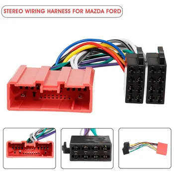 Автомобильный адаптер жгута проводов ISO Стерео кабель ISO Радио Разъем адаптера для Mazda 2 3 6 для Ford Escape Ranger