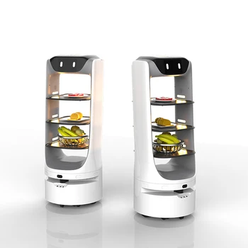 Робот для автоматической доставки еды в отель Робот-официант мобильного ресторана