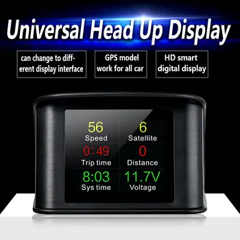 AD P10 Auto OBD2 GPS Головной Дисплей Автоэлектроника HUD Проектор Дисплей Цифровой Автомобильный Спидометр Аксессуары Для Всех Автомобилей