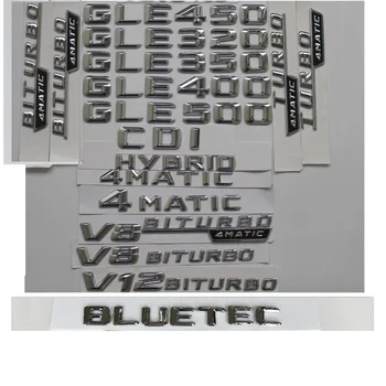 Хромированный Пластиковый Багажник Сзади Буквы Значок Эмблема Наклейка для Mercedes Benz GLE250 GLE350 GLE400 GLE450 GLE500 GLE550 CDI 4MATIC