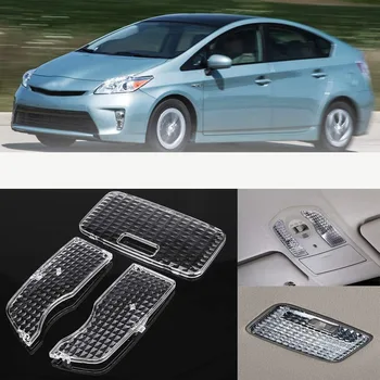 3шт Автомобильная Кристально Чистая карта интерьера, купольная лампа для чтения, крышка для Toyota Prius 2010 - 2015